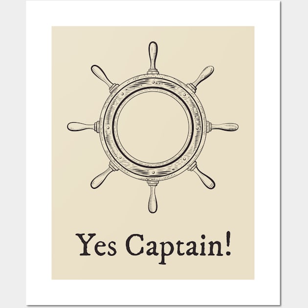 Sailor Captain Design Wall Art by New East 